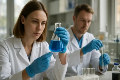 Laboratóriumi kísérletezés pH-mérő használatával