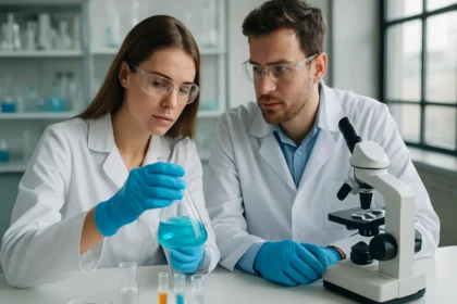 Kémiai kísérlet a poli-DL-tejsav szintéziséhez makromolekuláris laboratóriumban