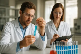 Laboratóriumi kísérlet polifenilén-szulfid vizsgálatával