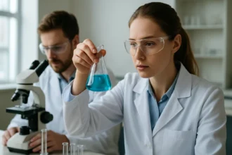 Laboratóriumi kísérlet polimetil-metakrilát vizsgálatával