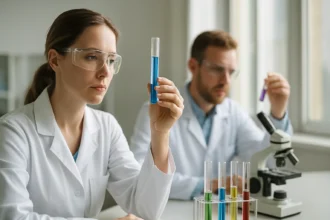 Laboratóriumi kísérlet Raney-nikellel kapcsolatosan