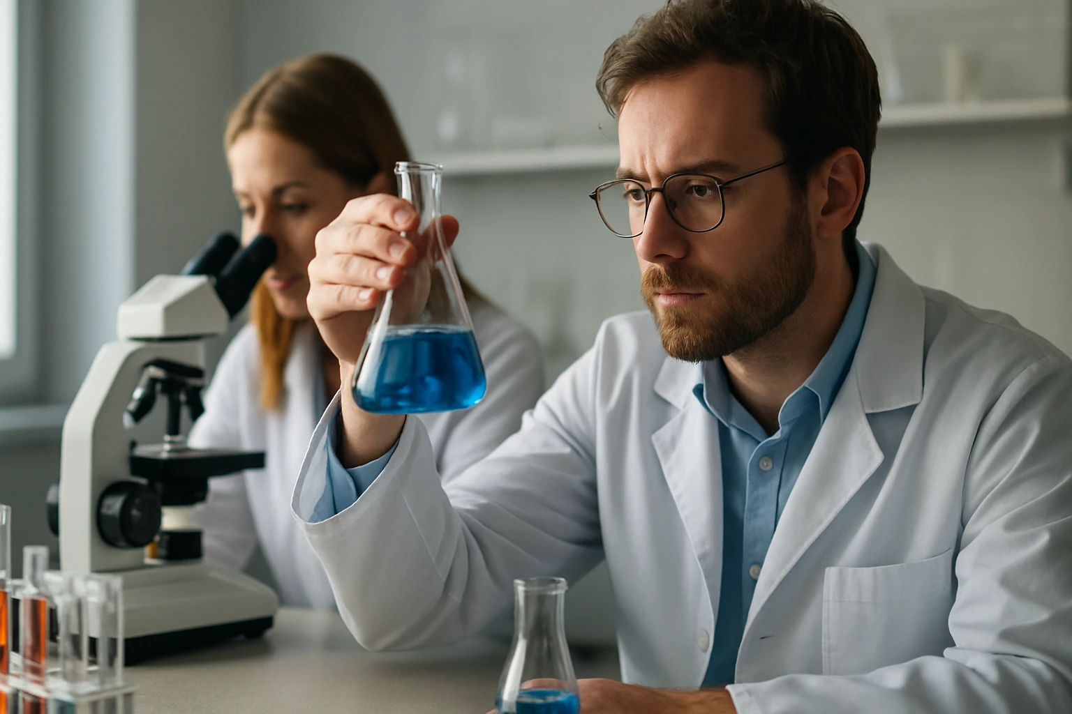 Laboratóriumi kísérlet oxigénmentes savakkal