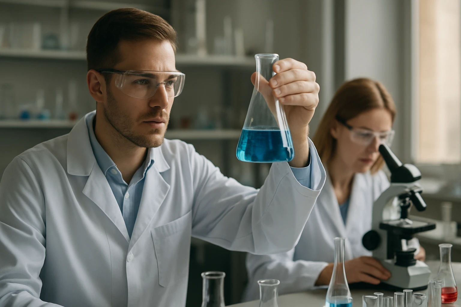 Laboratóriumi kísérlet, klórozott vegyületek elemzése