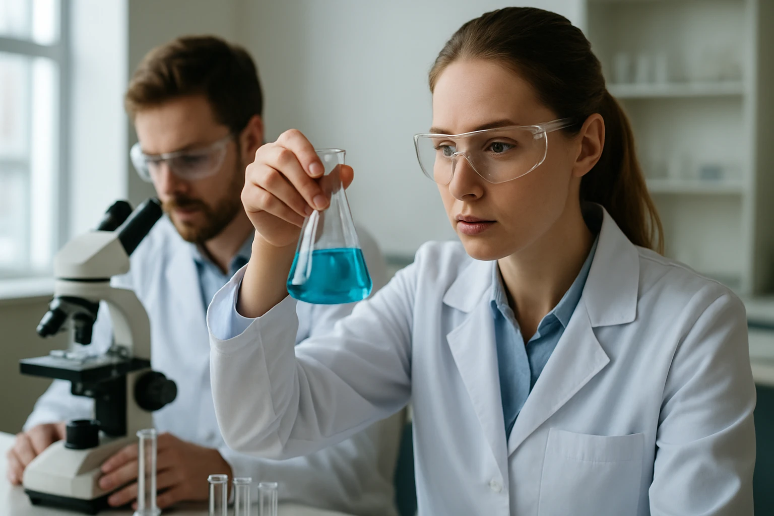 Laboratóriumi kísérlet polimetil-metakrilát vizsgálatával