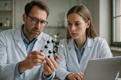 Két kémikus karbonsav molekulát tanulmányoz.