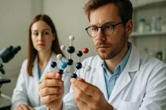 Kutatók a többfogú ligandokkal végzett munka során