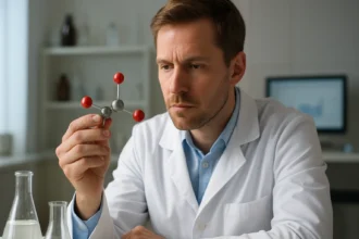 Kémikus Trimetil-alumínium molekulát vizsgál