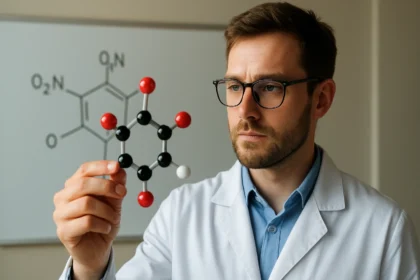 A trinitro-1-oxi-benzol molekula tanulmányozása laboratóriumi környezetben.