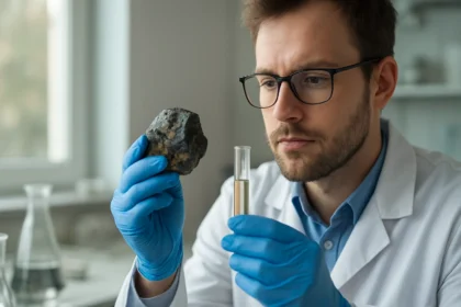 Kémikus vas-diszulfid vizsgálata laboratóriumban