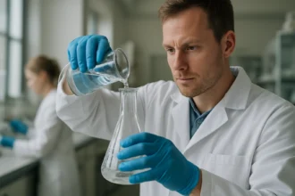 Laboratóriumi munka vízmentesség kémiai reakciók során