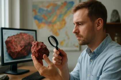 A vörös nikkelérc vizsgálata egy laboratóriumban