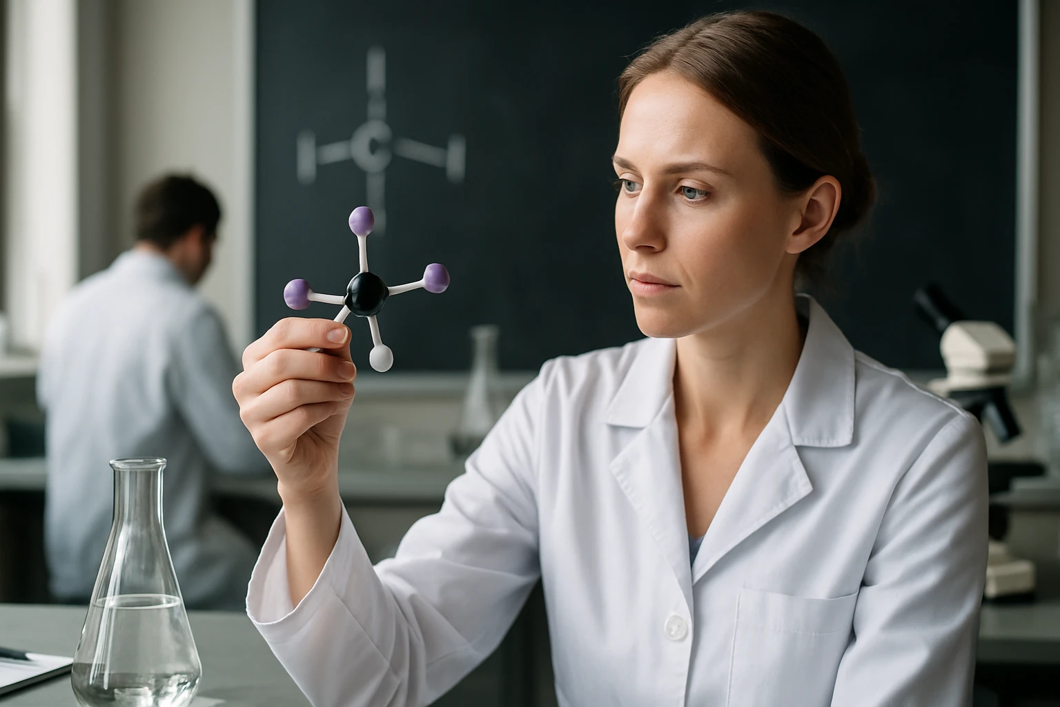 Tetrajod-metán molekula bemutatása laboratóriumban