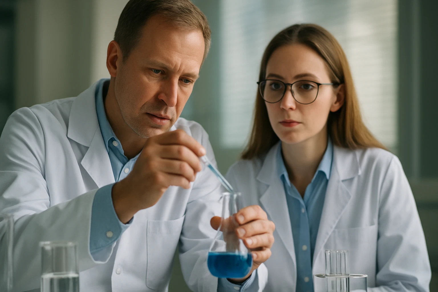 Kémiai kísérlet a tömeghatás elvének bemutatására