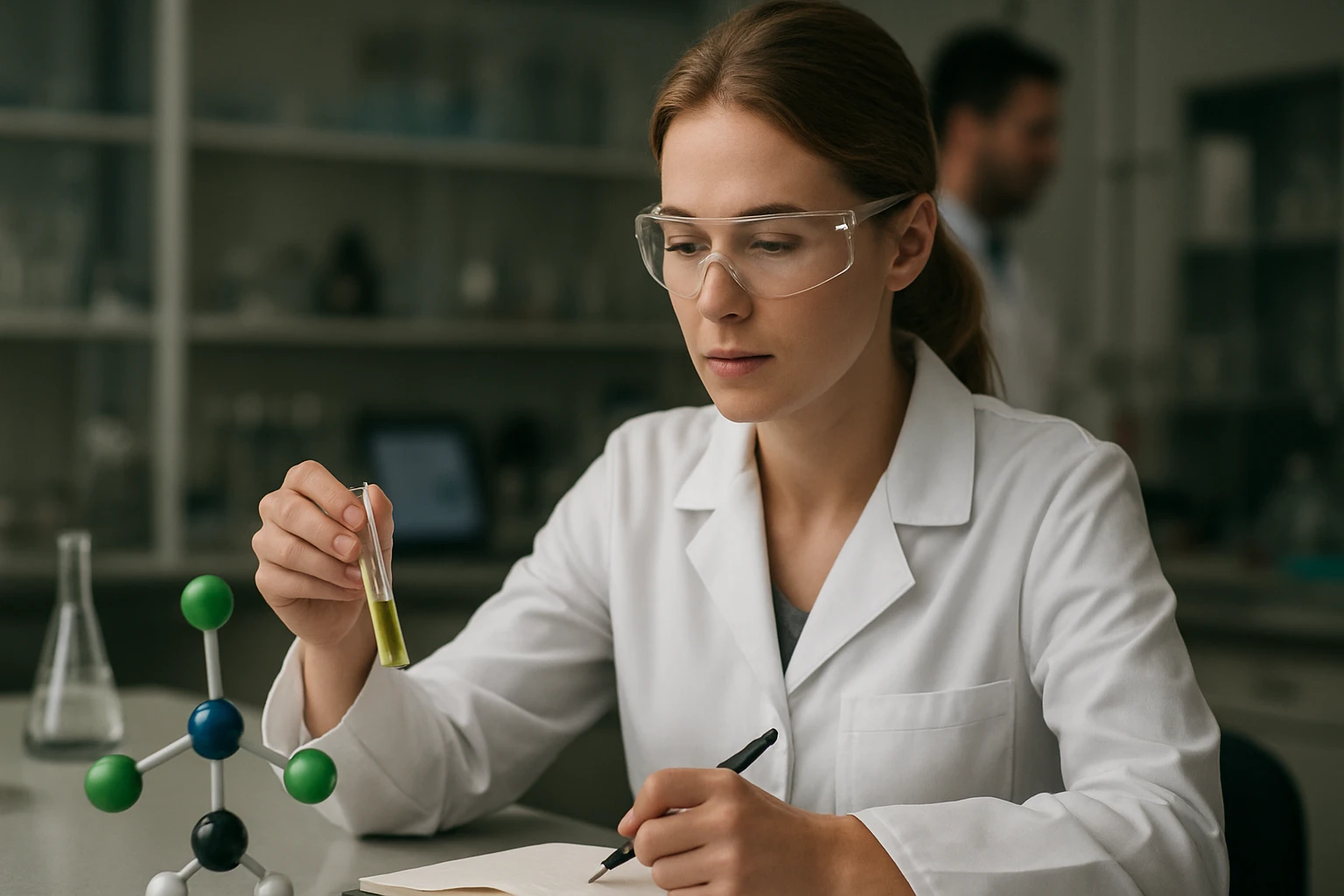 Laboratóriumi munka triklórkróm vegyülettel