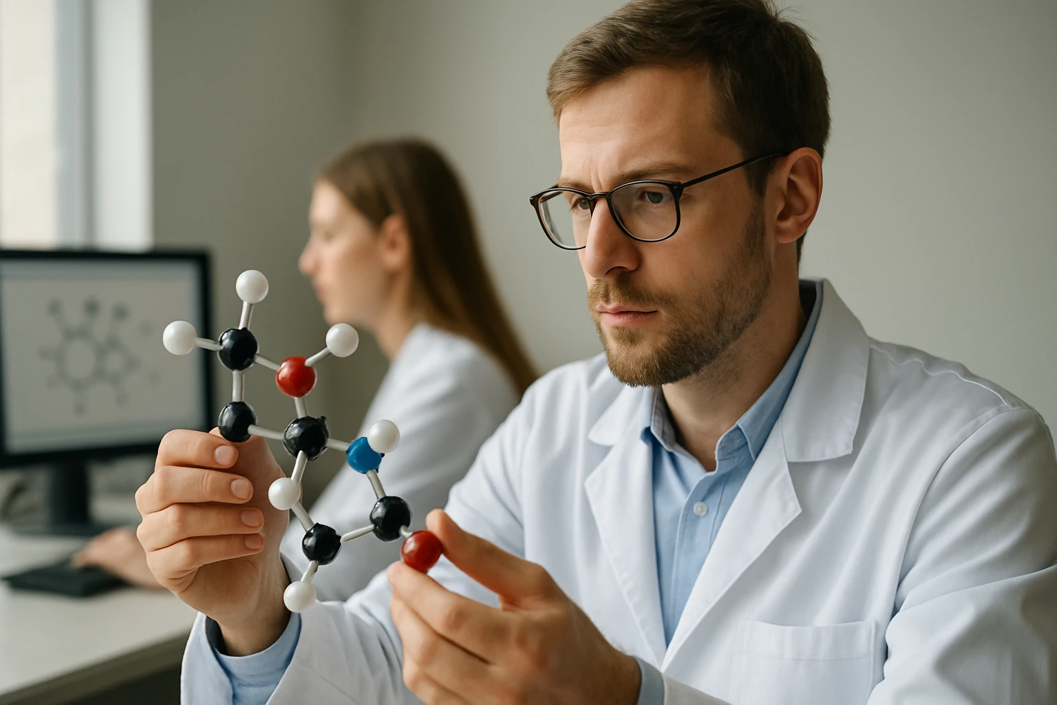 Kémikus vegyértékelektronokat tanulmányoz