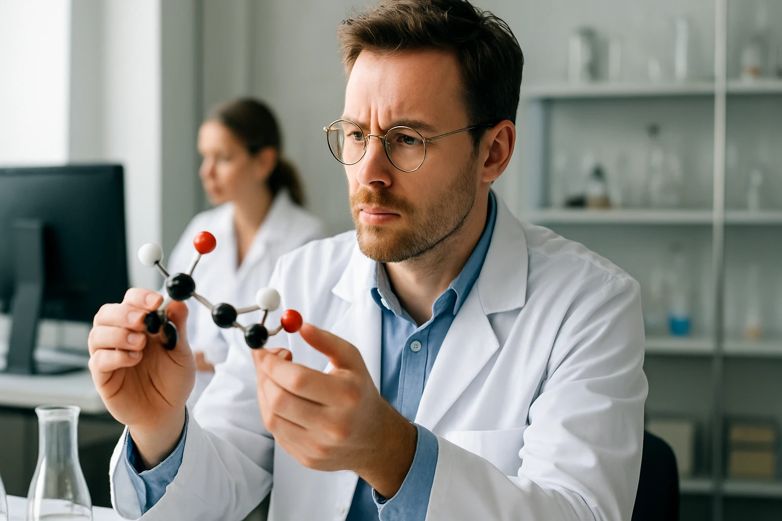 A Woodward-Hoffmann szabályok: Az elmélet lényege és jelentősége Kémikus a Woodward-Hoffmann szabályokkal kapcsolatos molekulát vizsgál.